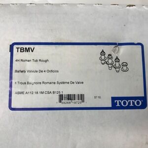 TOTO TBMV Four-Hole Roman Tub Filler Rough-In